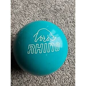 Brunswick Rhino Bowling Ball Teal 10 LB Reactive Resin Ball Made in USA